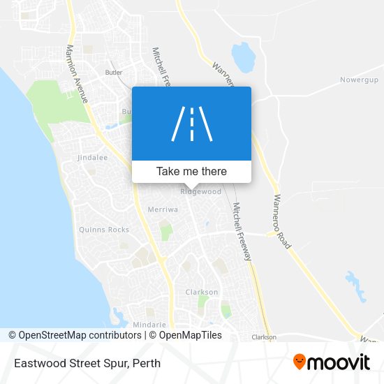 Eastwood Street Spur map
