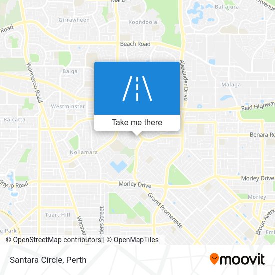 Santara Circle map