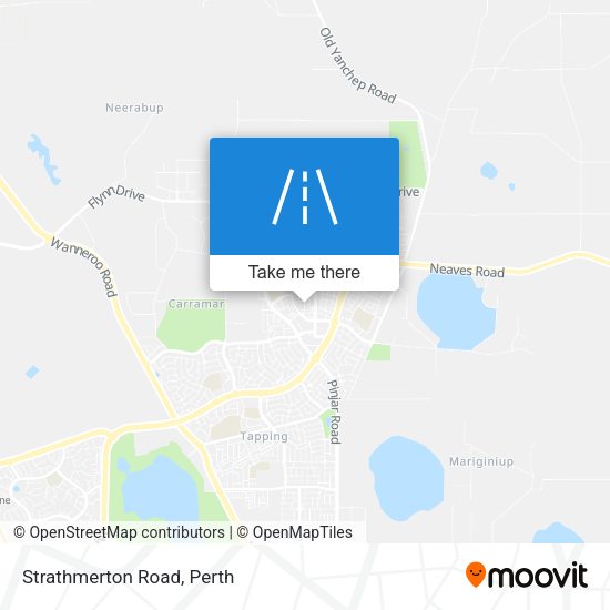 Strathmerton Road map