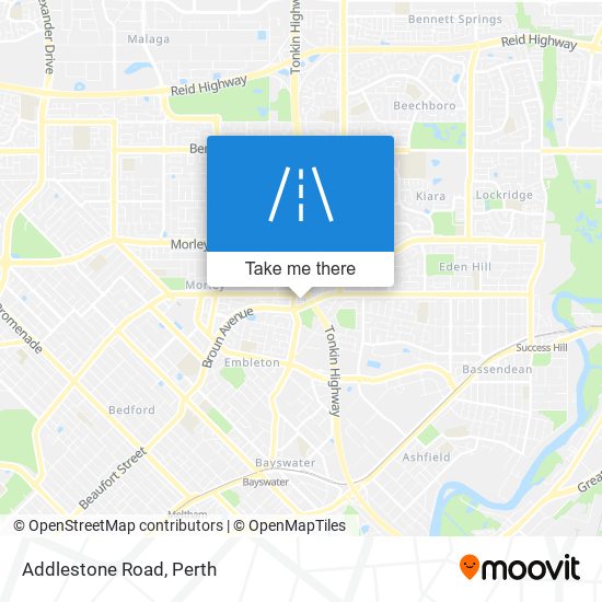 Addlestone Road map