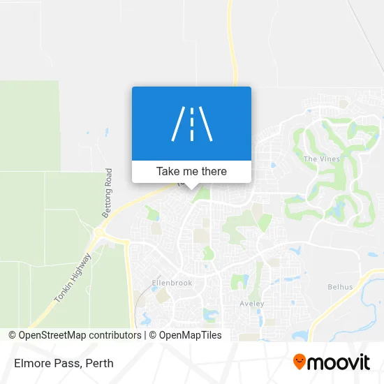 Mapa Elmore Pass