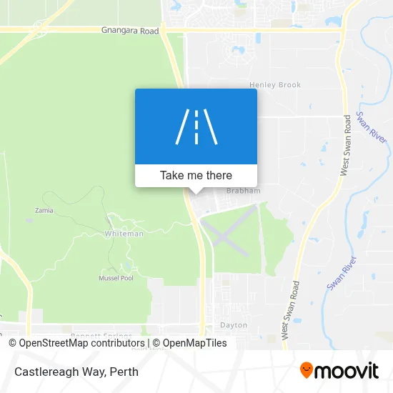 Mapa Castlereagh Way