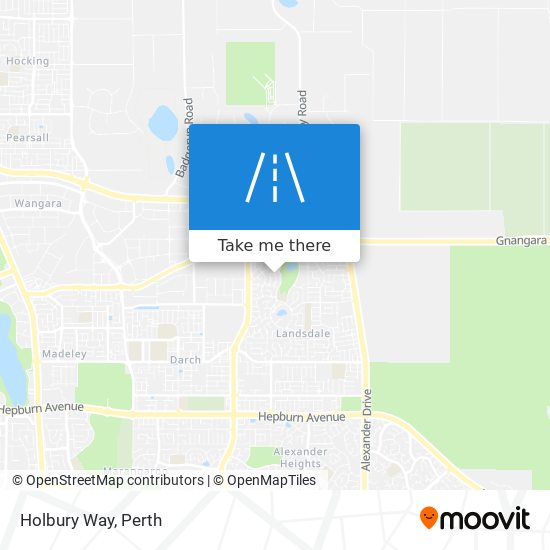 Holbury Way map