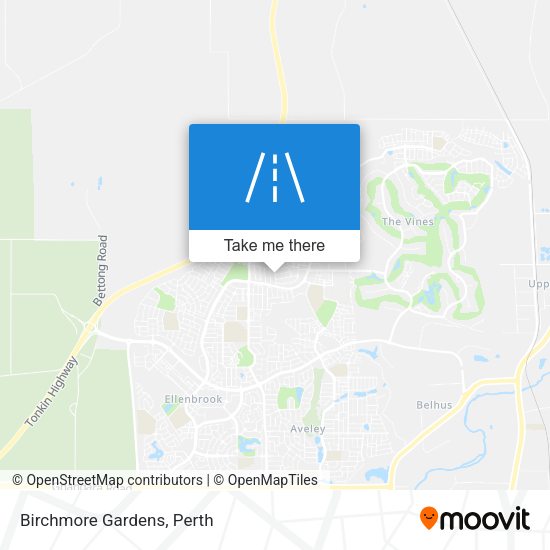 Birchmore Gardens map