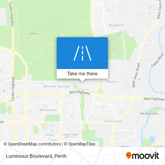 Mapa Luminous Boulevard