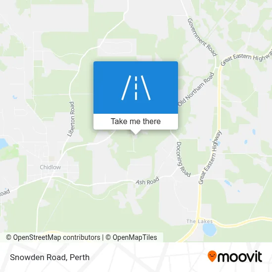 Mapa Snowden Road