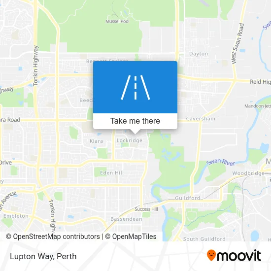 Mapa Lupton Way