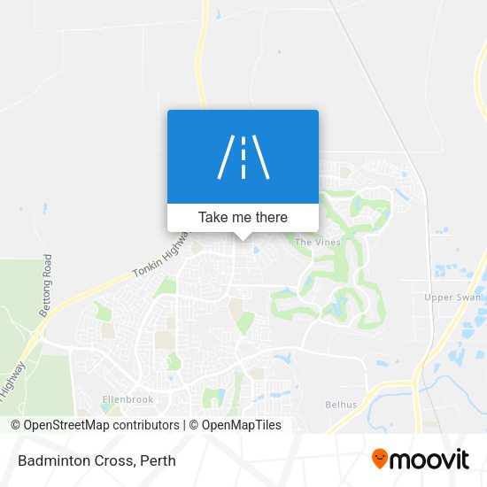 Badminton Cross map