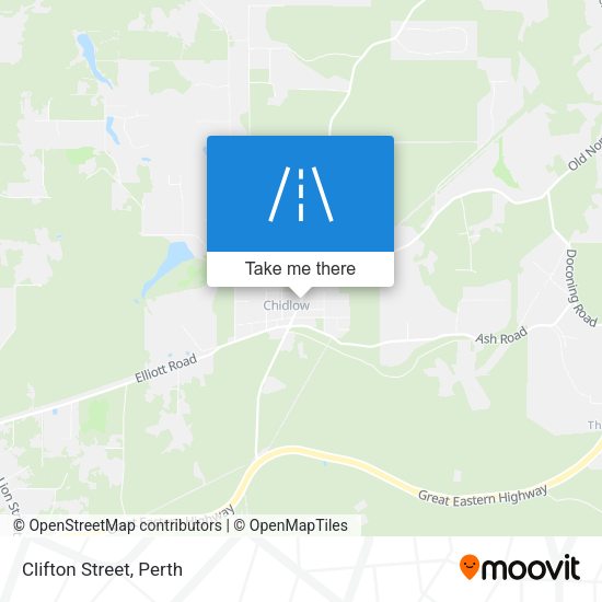 Clifton Street map