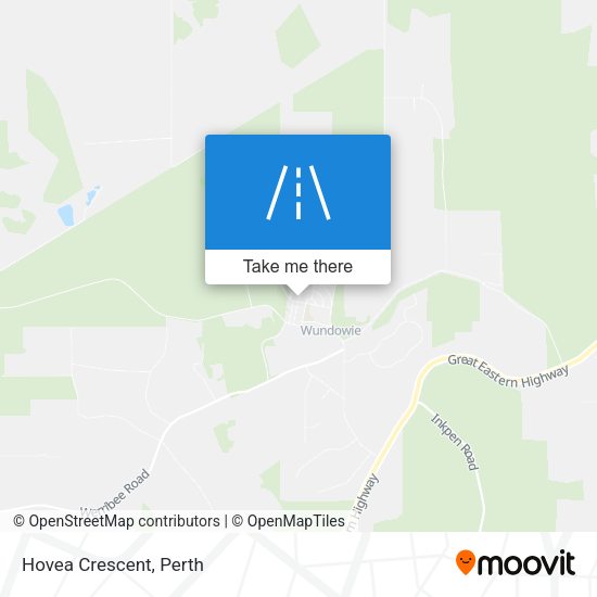 Hovea Crescent map