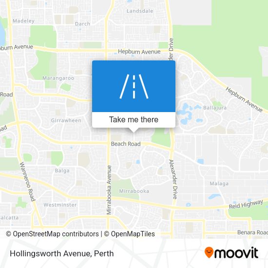 Hollingsworth Avenue map