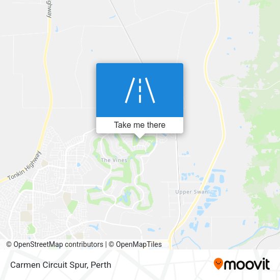 Carmen Circuit Spur map