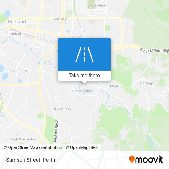 Samson Street map