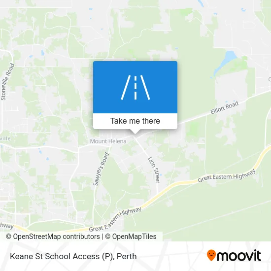 Mapa Keane St School Access (P)