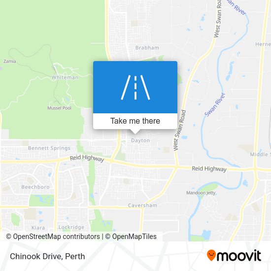 Chinook Drive map