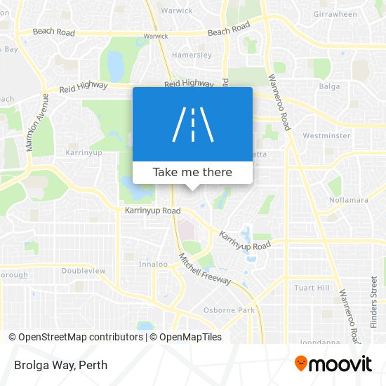 Mapa Brolga Way