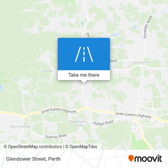 Glendower Street map