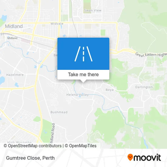 Mapa Gumtree Close