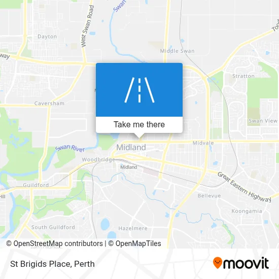 Mapa St Brigids Place