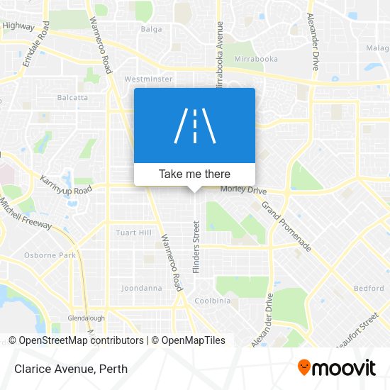 Clarice Avenue map