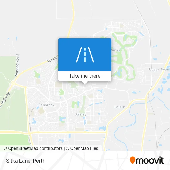 Mapa Sitka Lane