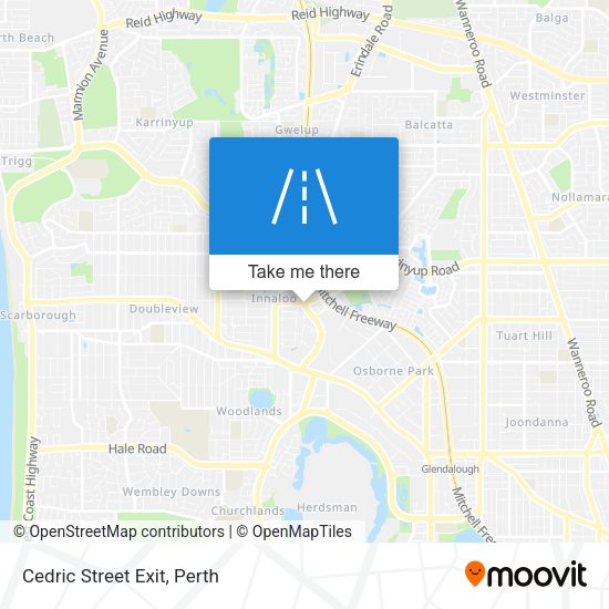 Cedric Street Exit map