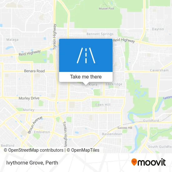 Mapa Ivythorne Grove