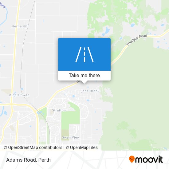 Adams Road map