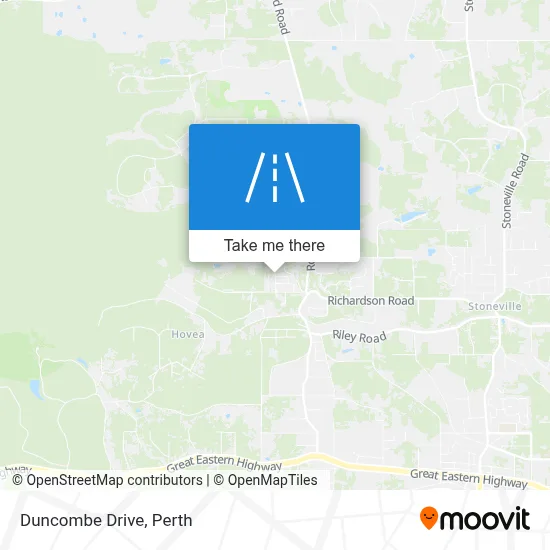 Mapa Duncombe Drive