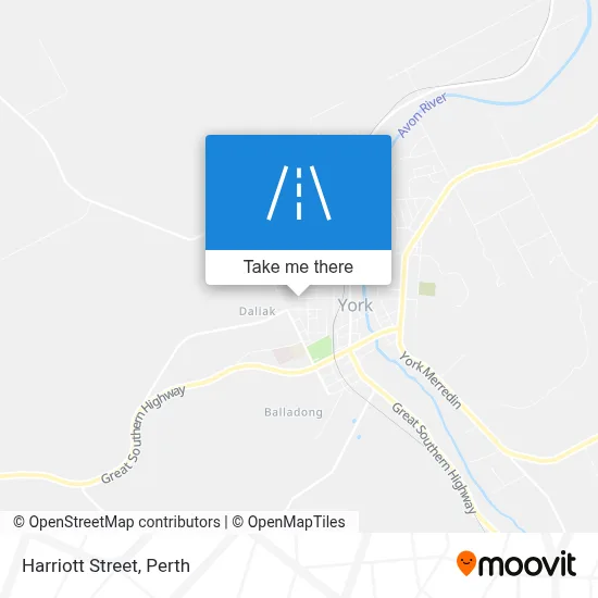 Mapa Harriott Street