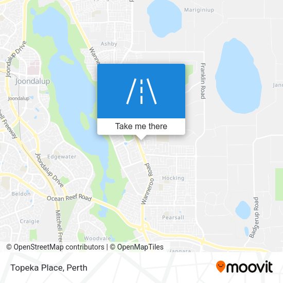 Topeka Place map