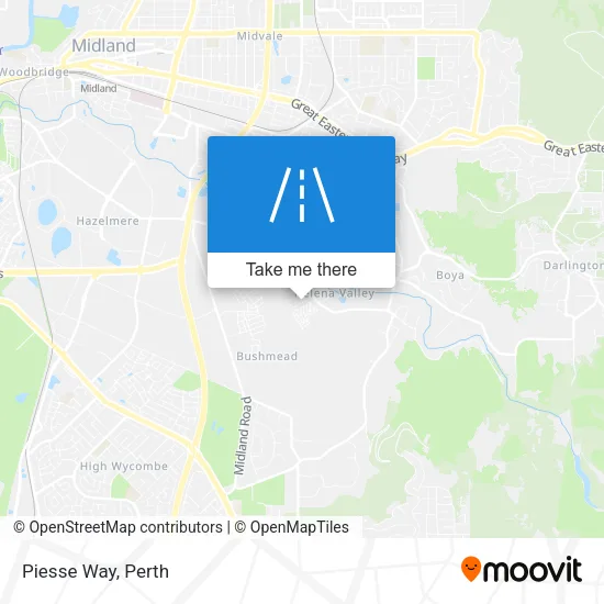 Piesse Way map