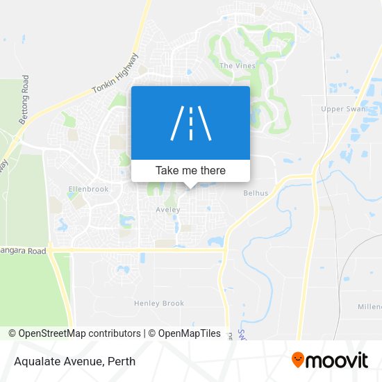 Aqualate Avenue map