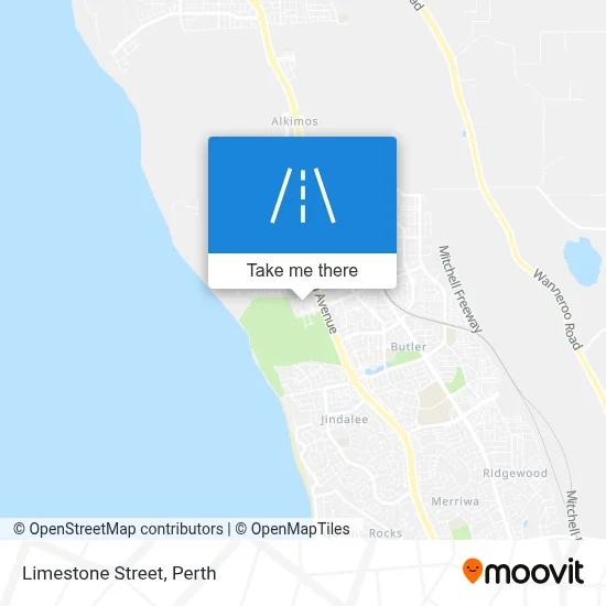 Mapa Limestone Street