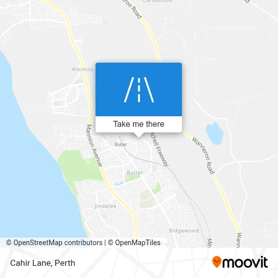 Mapa Cahir Lane