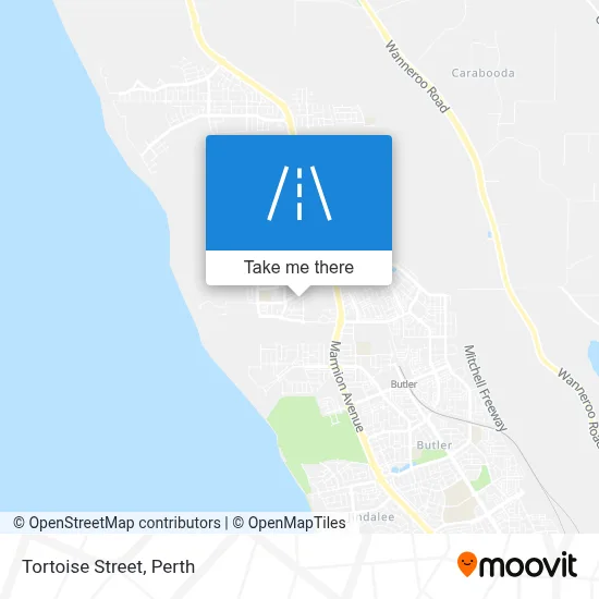 Mapa Tortoise Street