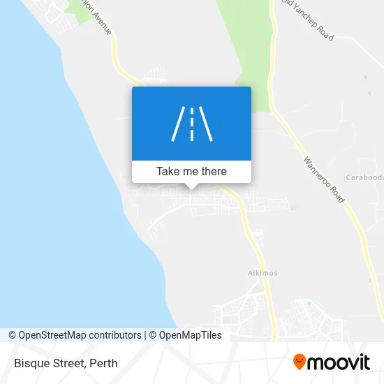 Mapa Bisque Street