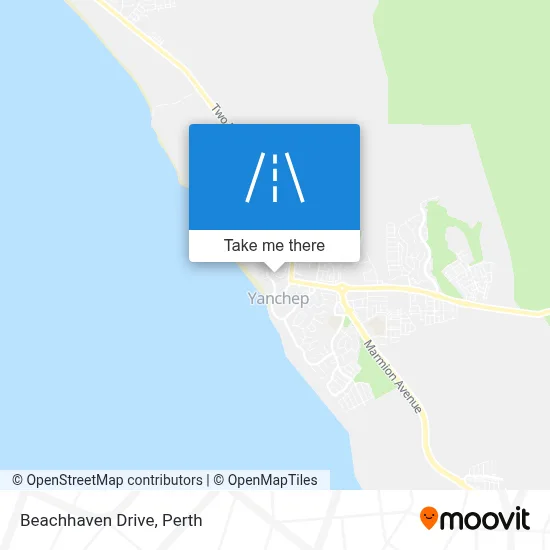 Mapa Beachhaven Drive