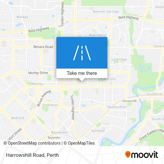 Harrowshill Road map