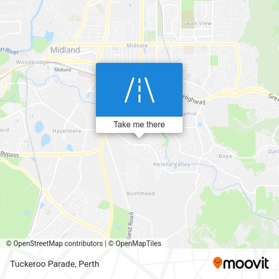 Tuckeroo Parade map