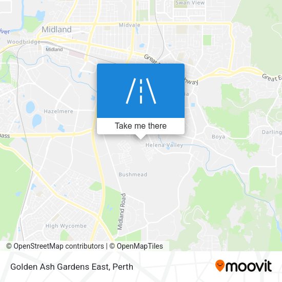 Golden Ash Gardens East map