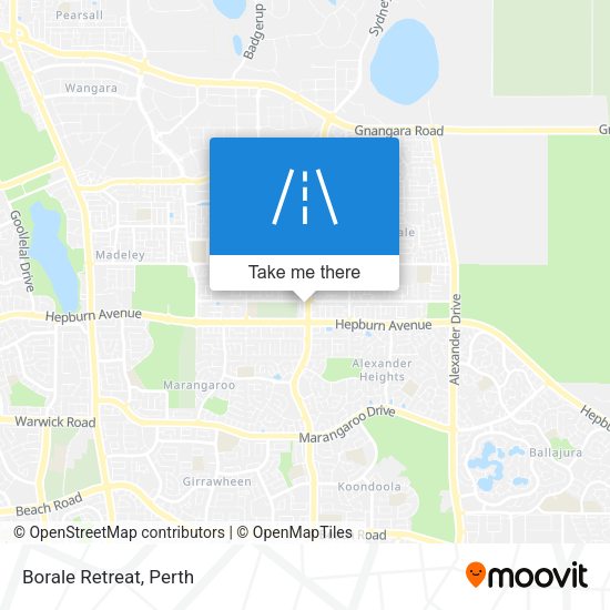 Borale Retreat map