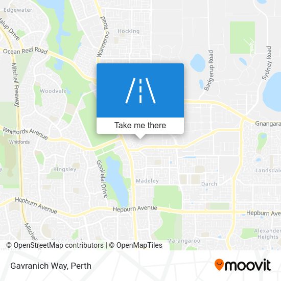 Gavranich Way map