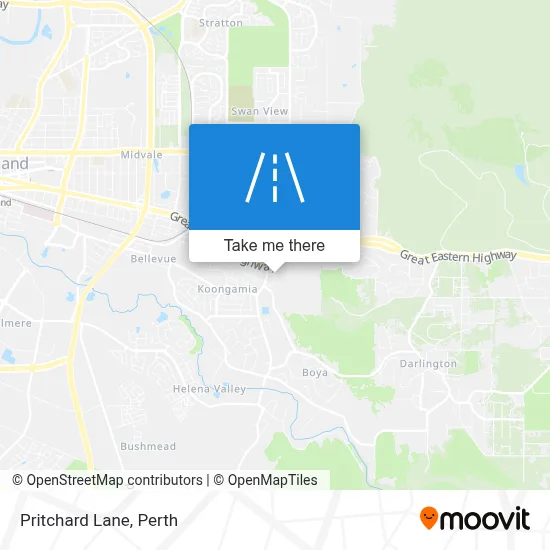 Mapa Pritchard Lane