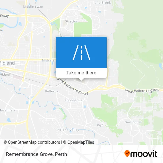 Mapa Remembrance Grove