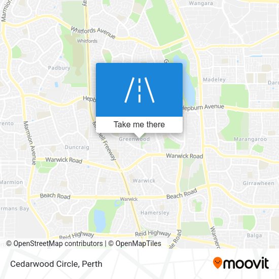 Cedarwood Circle map