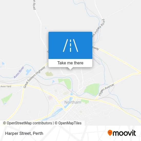 Mapa Harper Street