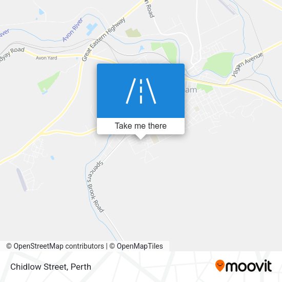 Chidlow Street map