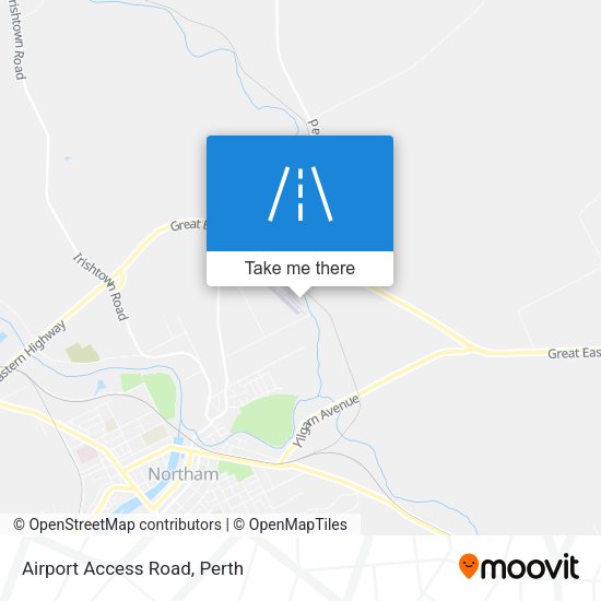 Airport Access Road map