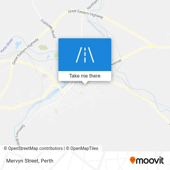 Mapa Mervyn Street